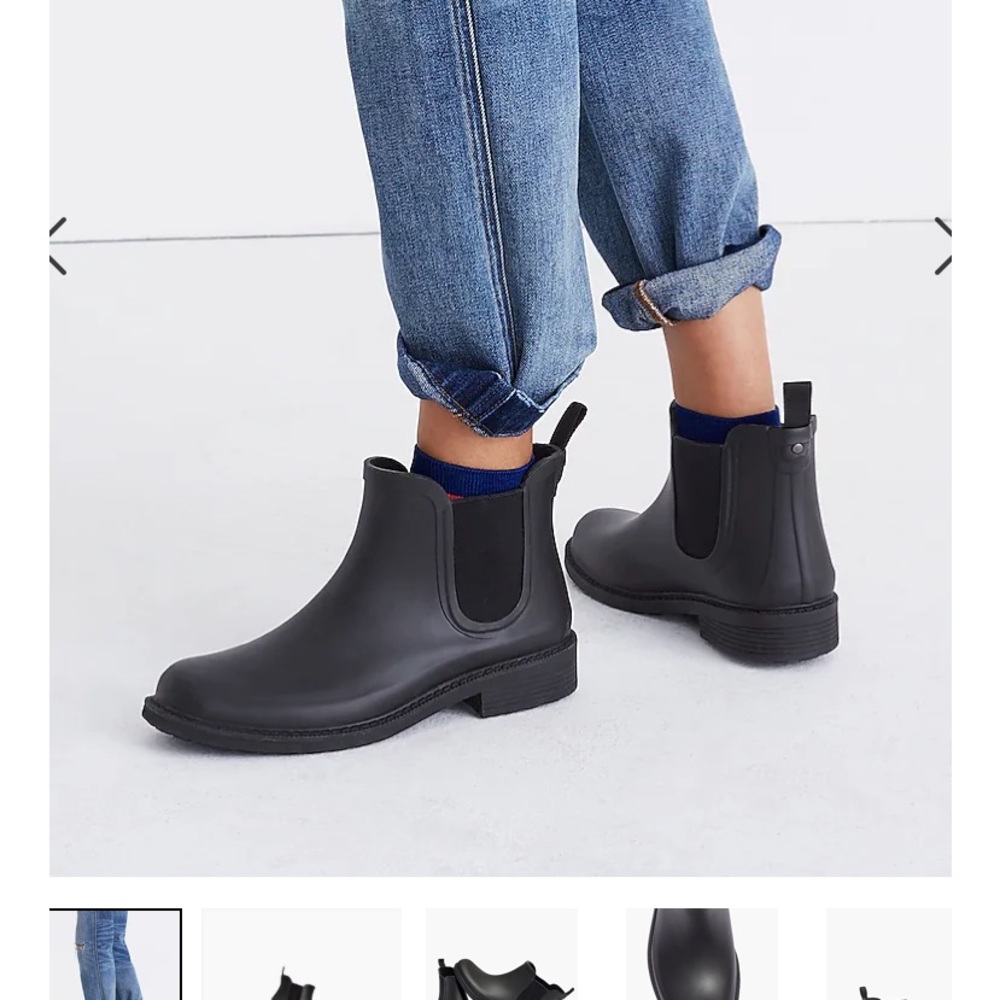 Madewell women’s Chelsea wellies/short rain boots